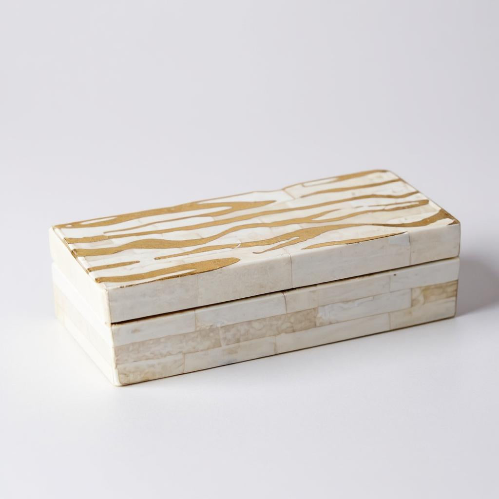 Gold & White Box